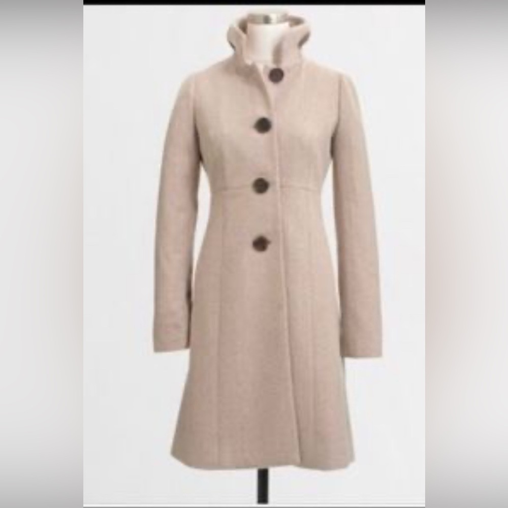 J.Crew Peacoat w. Ruffle Collar